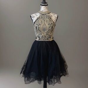 Stunning Baroque-Style Formal Dress Small Homecoming Prom Special Occasion BQ08